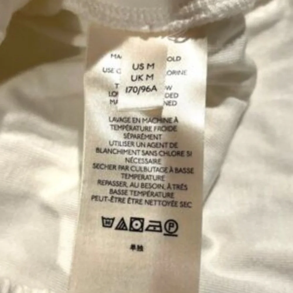 Free People Brittany Smocked Top Winter White Tie Back Long‎ Sleeve M